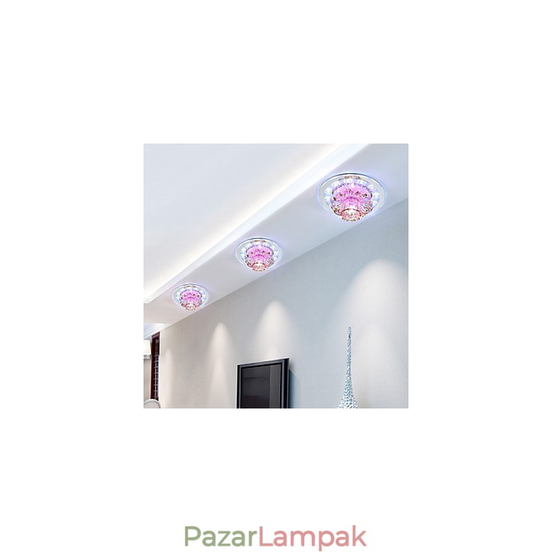 Circular Crystal Idea mennyezeti lámpacső lámpa a dómlámpa fényének elnyelésére
