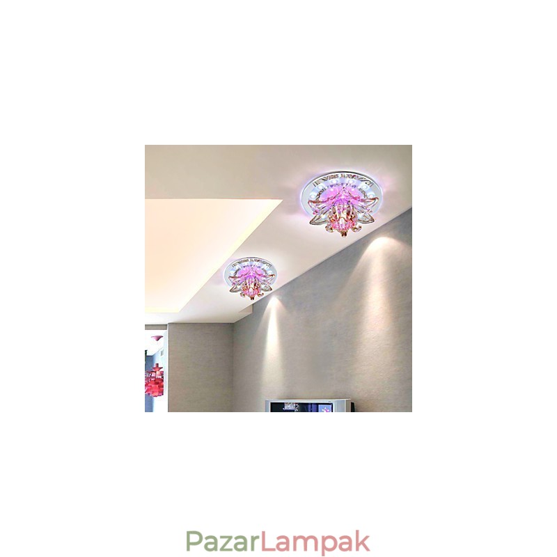 Circular Crystal Idea mennyezeti lámpacső lámpa a dómlámpa fényének elnyelésére