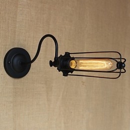 Art minimalista matt fekete amerikai vidéki nappali lámpa hálószoba erkély fali lámpa éjjeli lámpa