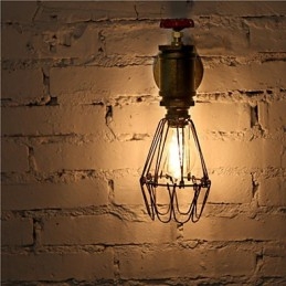 Vintage ipari vízcső fali lámpák Loft Edison Light bár étterem fali lámpatestek világítás