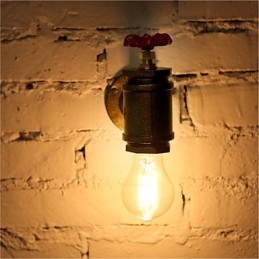 Vintage ipari vízcső fali lámpák Loft Edison Light bár étterem fali lámpatestek világítás
