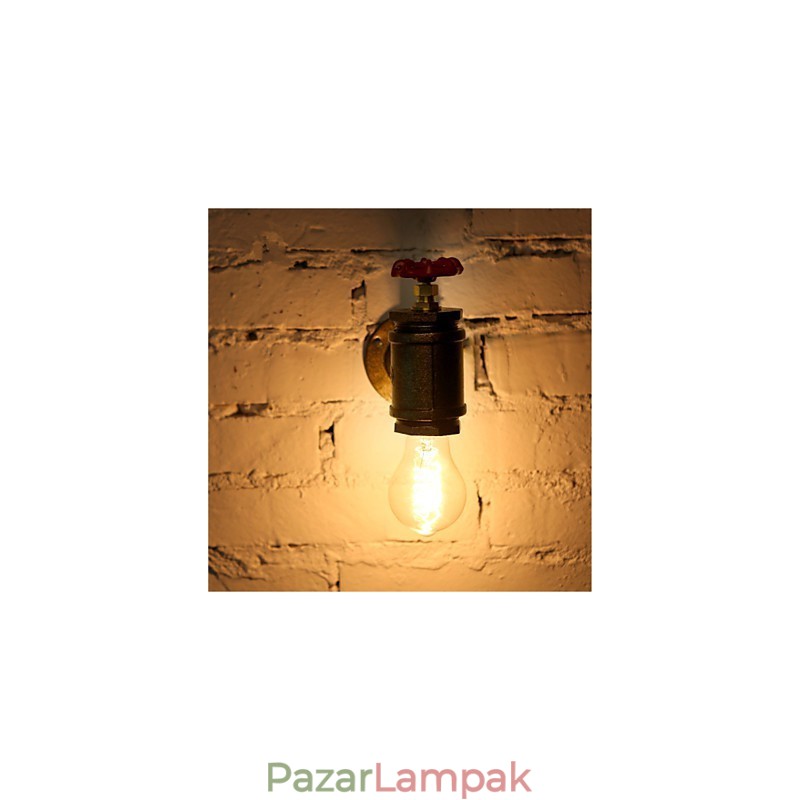 Vintage ipari vízcső fali lámpák Loft Edison Light bár étterem fali lámpatestek világítás