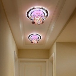 Circular Crystal Idea mennyezeti lámpacső lámpa a dómlámpa fényének elnyelésére