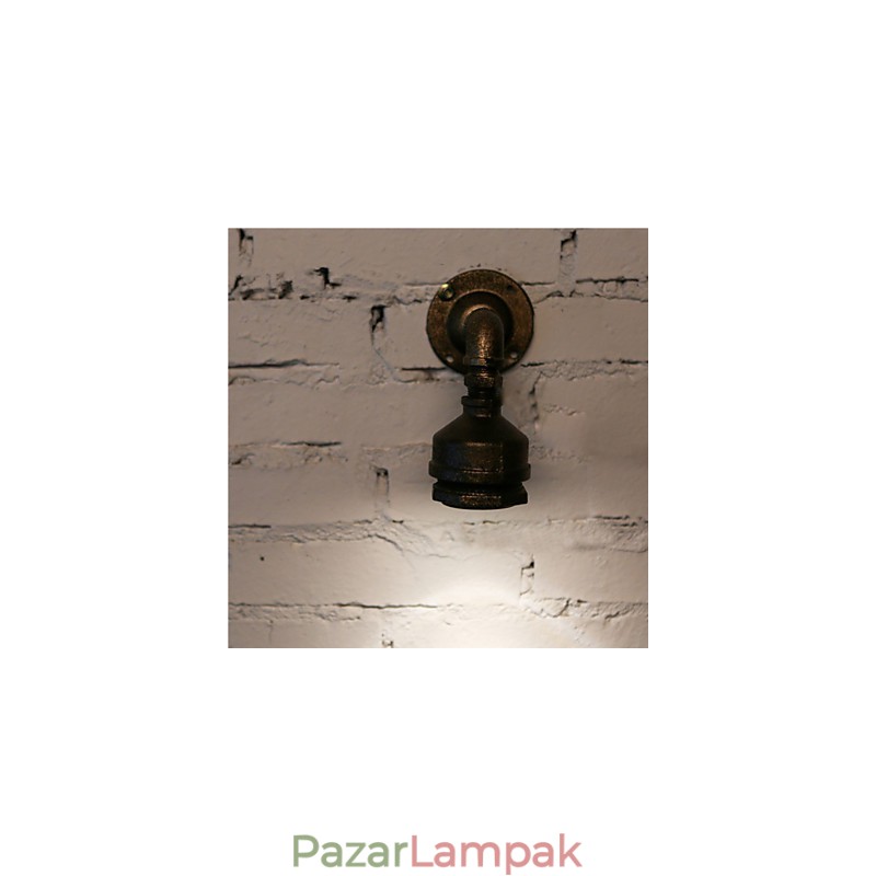 Loft vas vízcső lámpa fali lámpa Ipari vintage fali lámpatestek otthoni beltéri világításhoz