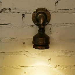Loft vas vízcső lámpa fali lámpa Ipari vintage fali lámpatestek otthoni beltéri világításhoz