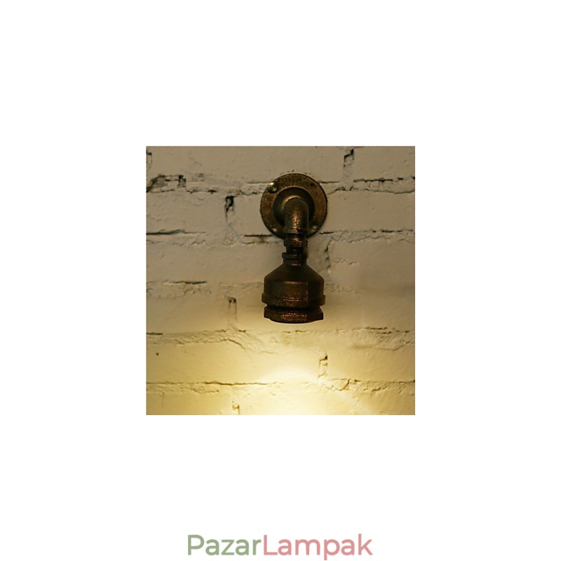 Loft vas vízcső lámpa fali lámpa Ipari vintage fali lámpatestek otthoni beltéri világításhoz