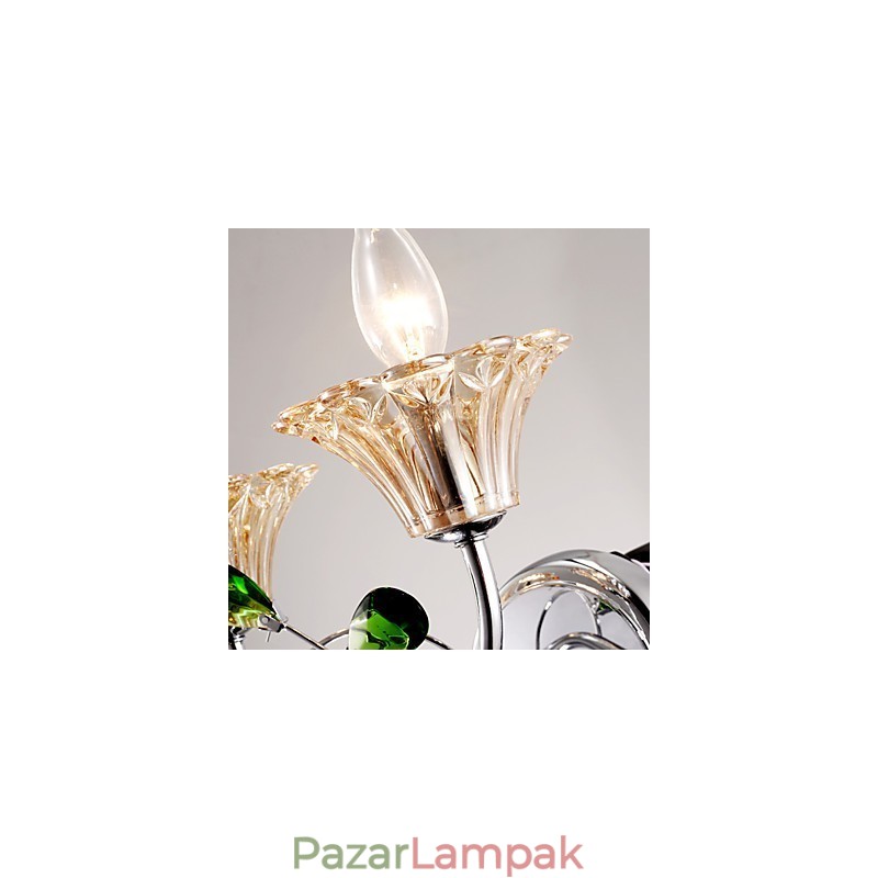 Fali lámpák fürdőszobai világítás gyertya fali lámpák kristály modern kortárs fém