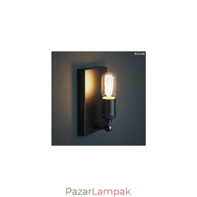Szerződéses és kreatív vidéki ipari szél, ősi módszereket helyreállító Edison fali lámpa