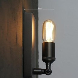 Szerződéses és kreatív vidéki ipari szél, ősi módszereket helyreállító Edison fali lámpa