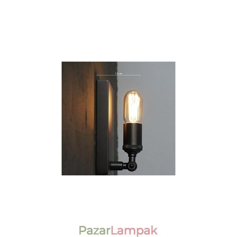 Szerződéses és kreatív vidéki ipari szél, ősi módszereket helyreállító Edison fali lámpa
