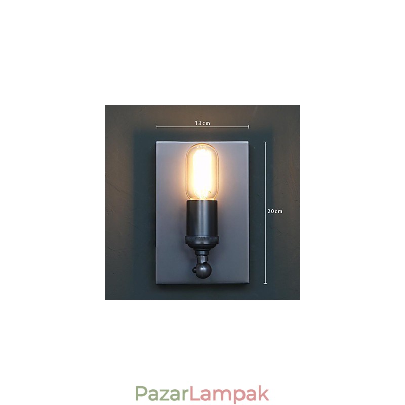 Szerződéses és kreatív vidéki ipari szél, ősi módszereket helyreállító Edison fali lámpa