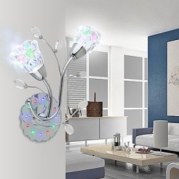 Creative Flowers kortárs és szerződéses kreatív kristály fali lámpák