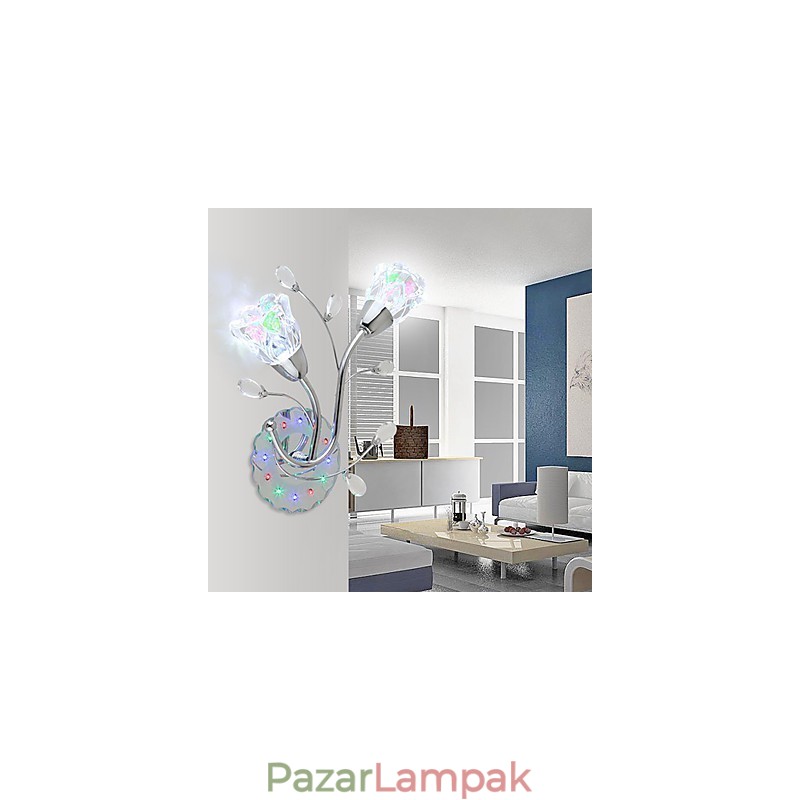 Creative Flowers kortárs és szerződéses kreatív kristály fali lámpák