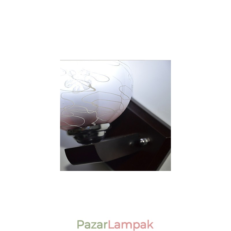 Tömör fa kreatív fali lámpa hálószoba Az ágy feje világít