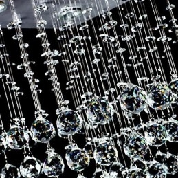 Modern kortárs kristályból galvanizált süllyesztett tartó