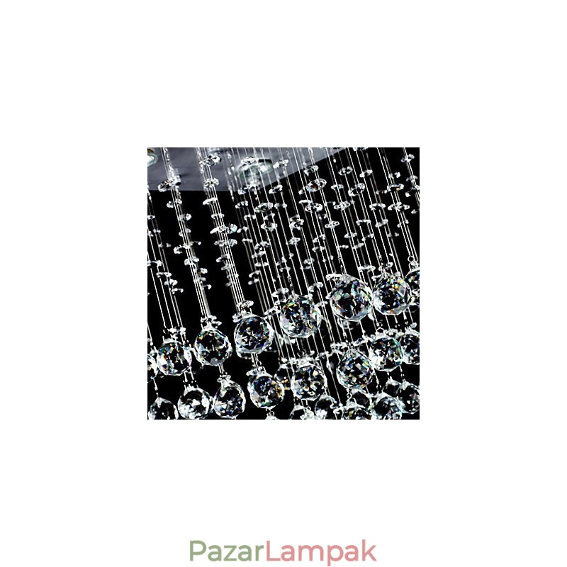 Modern kortárs kristályból galvanizált süllyesztett tartó
