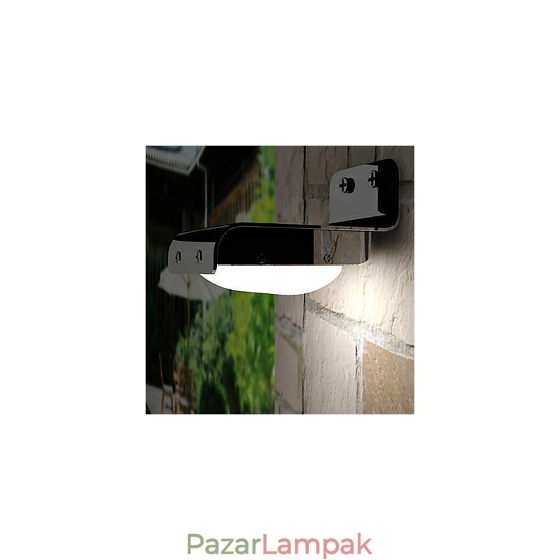Hangérzékelő kültéri napenergiával működő fénylámpa Táj kerti fali kerítés