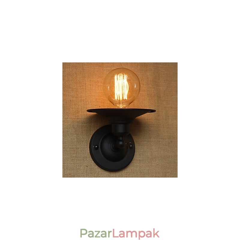 Retro minimalista éjjeli folyosó lépcsők erkély dekoratív falikar