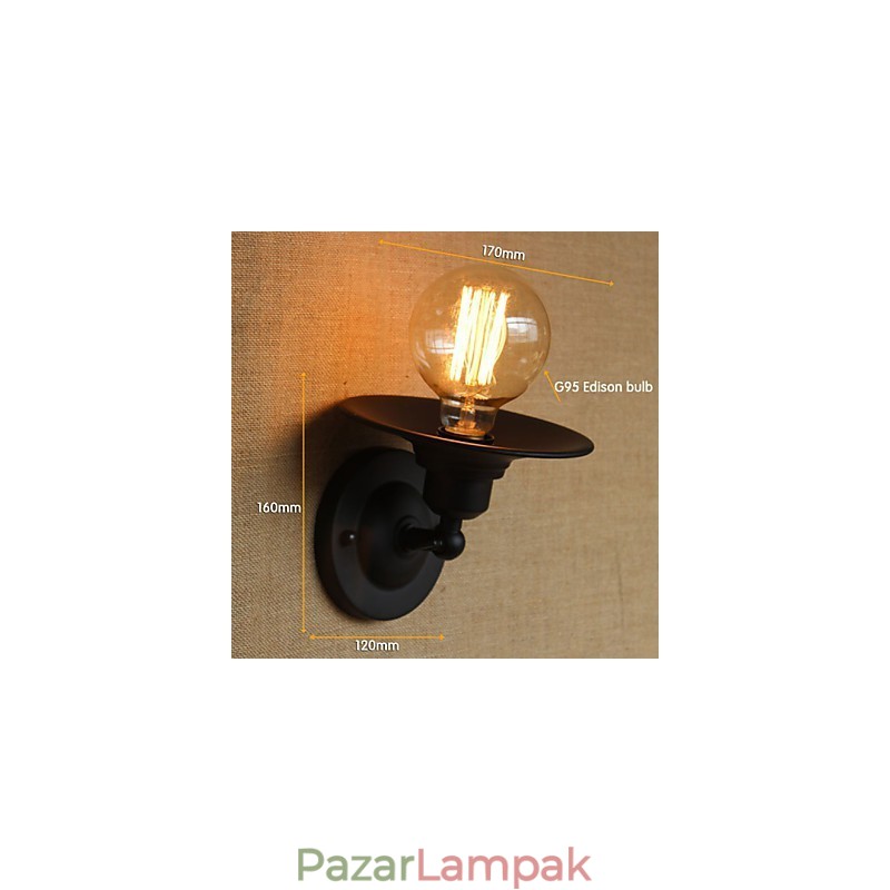 Retro minimalista éjjeli folyosó lépcsők erkély dekoratív falikar