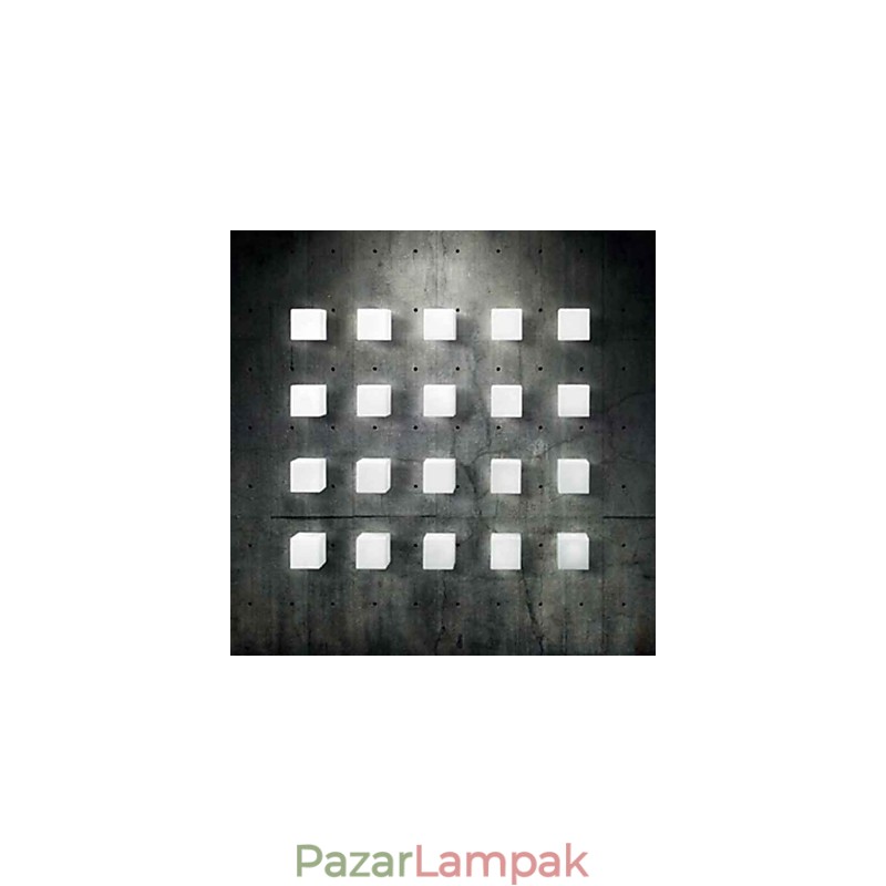 Karácsonyi Egy kocka kezdeti fali lámpa fényei