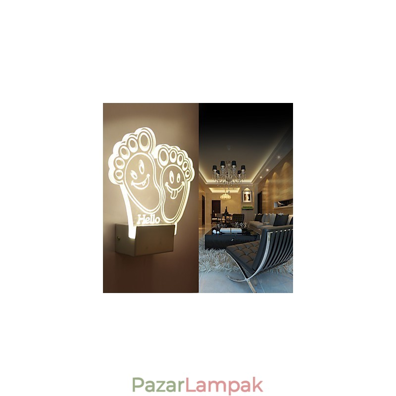 Akril fali lámpa PVC lámpa fényforgács modern kortárs fém