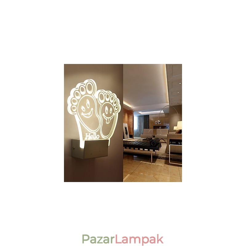 Akril fali lámpa PVC lámpa fényforgács modern kortárs fém