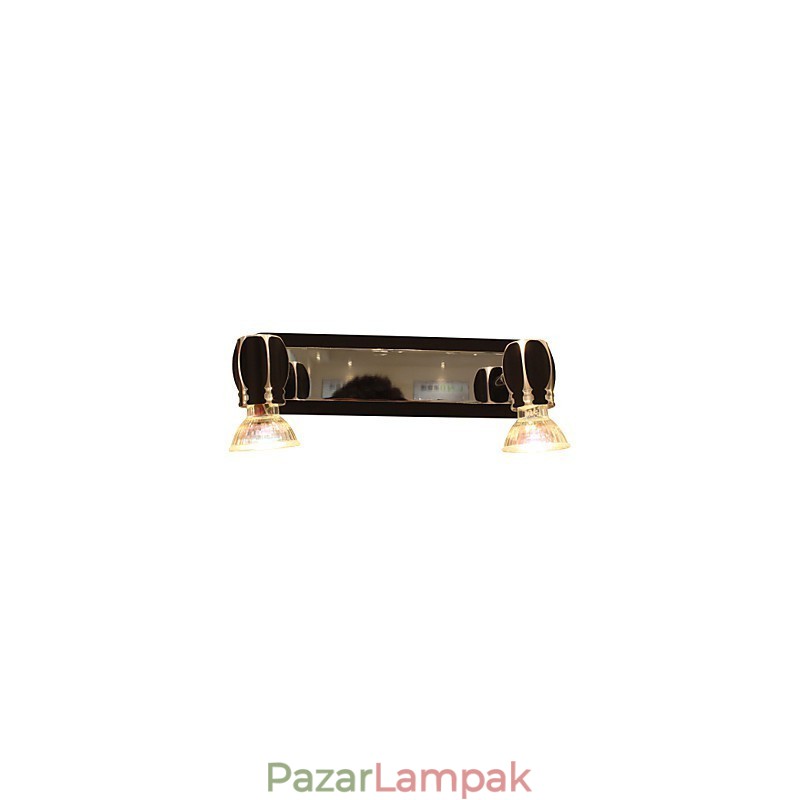 Modern fekete fali lámpák fürdőszobai lámpák 2 lámpával