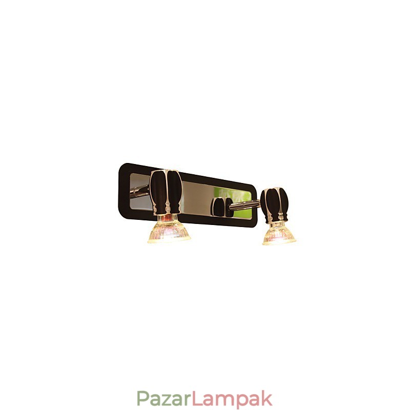 Modern fekete fali lámpák fürdőszobai lámpák 2 lámpával