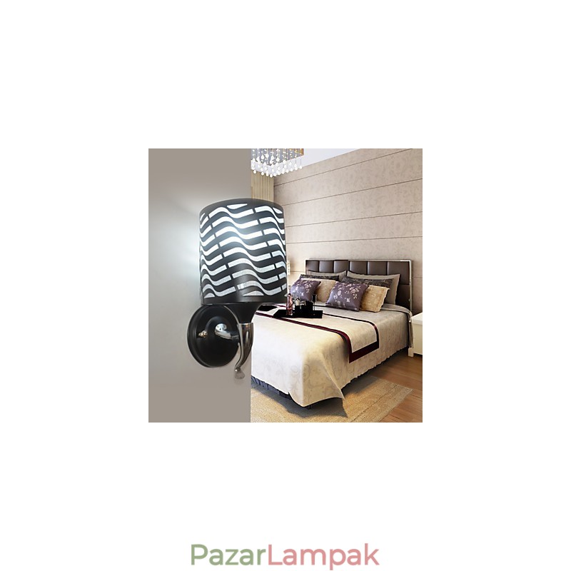 Kovácsoltvas báránybőr modern fali lámpák