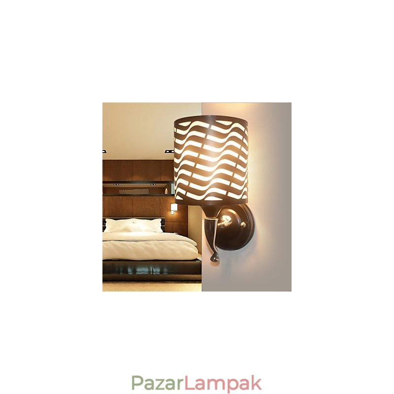 Kovácsoltvas báránybőr modern fali lámpák
