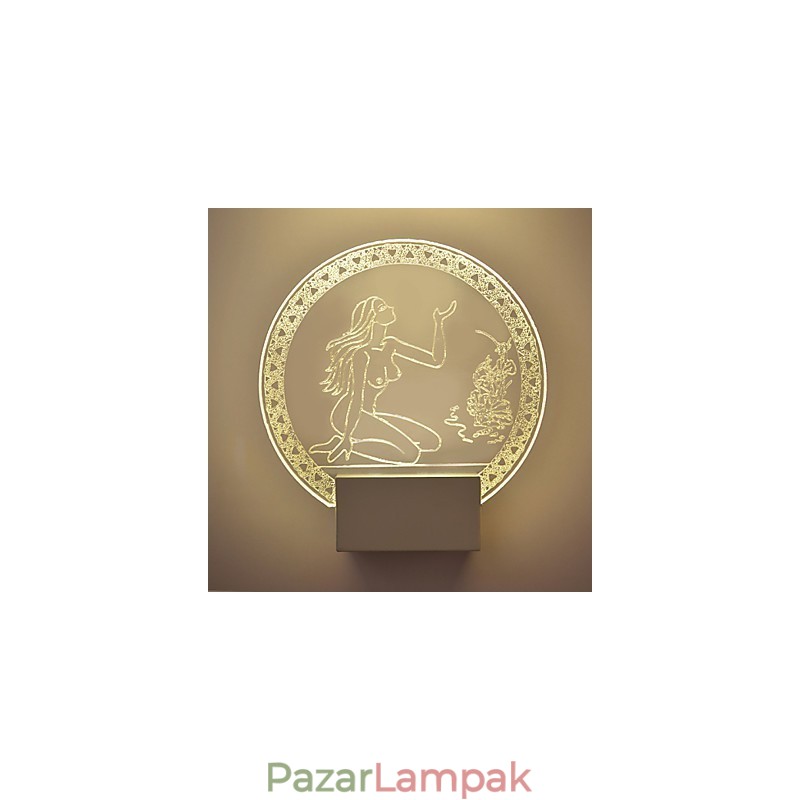 Akril fali lámpa PVC lámpa fényforgács Modern kortárs fém 5W