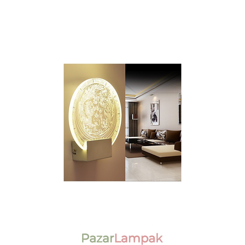 Fali lámpák PVC lámpa, modern kortárs fém