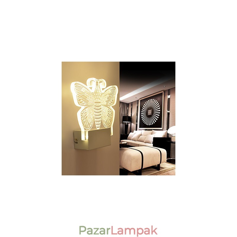 Akril fali lámpa PVC lámpa, modern kortárs fém