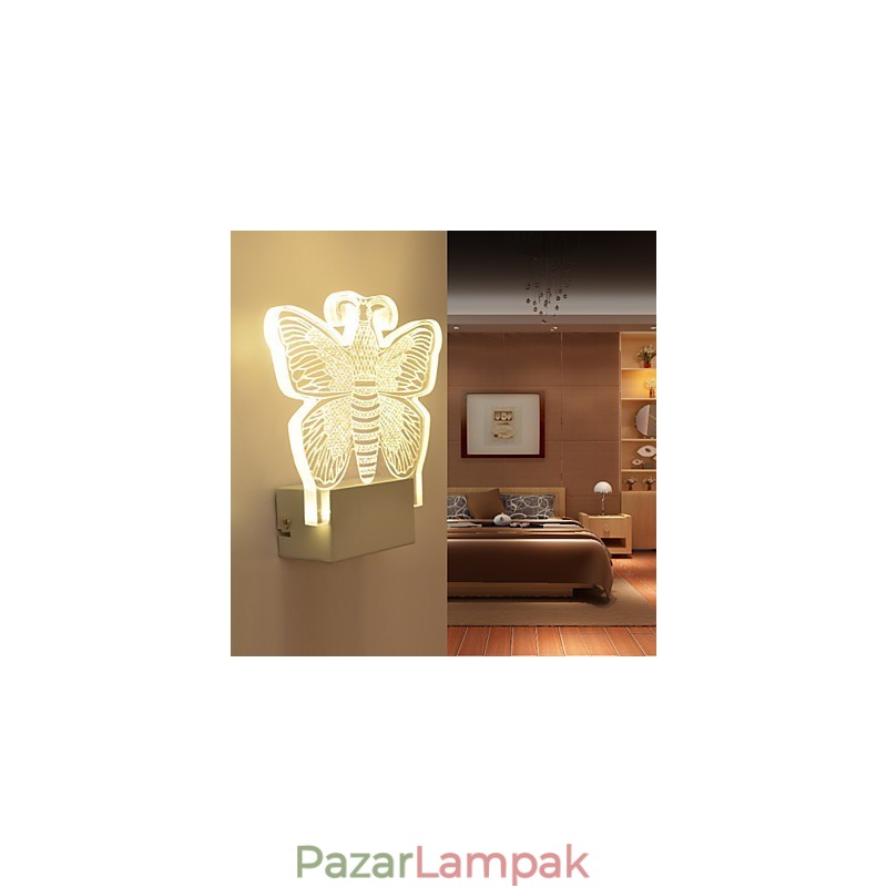 Akril fali lámpa PVC lámpa, modern kortárs fém