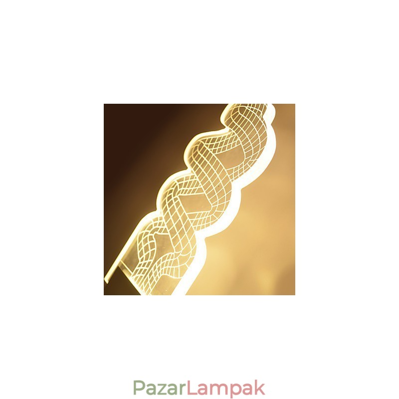 Akril fali lámpa PVC lámpa fényforgács modern kortárs fém
