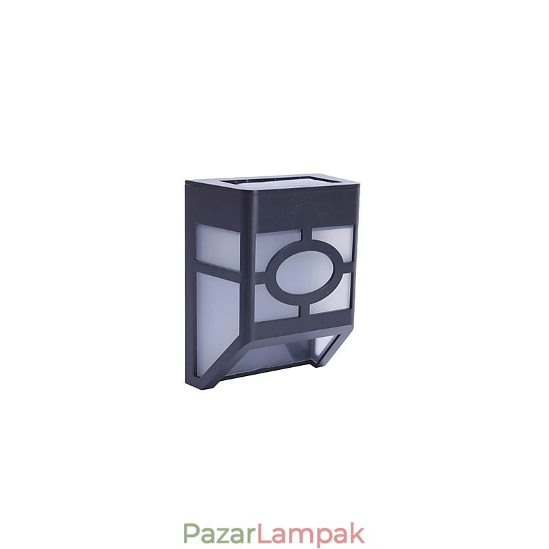 Meleg sárga napenergiával működő falra szerelhető 2 lámpás fedélzeti lámpa