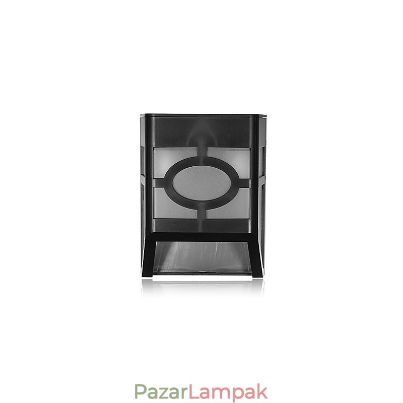 Meleg sárga napenergiával működő falra szerelhető 2 lámpás fedélzeti lámpa