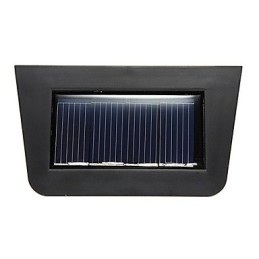 Meleg sárga napenergiával működő falra szerelhető 2 lámpás fedélzeti lámpa