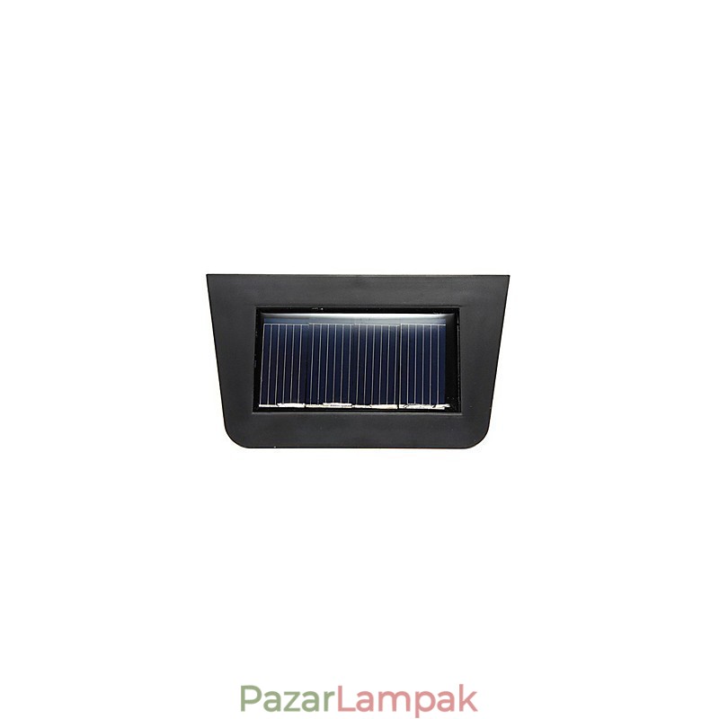 Meleg sárga napenergiával működő falra szerelhető 2 lámpás fedélzeti lámpa