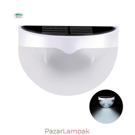 Napenergiával működő vízálló IP55 lámpa fehér + fekete Napenergiával működő vízálló IP55 lámpa fehér + fekete