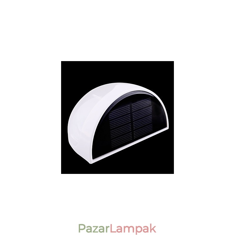 Napenergiával működő vízálló IP55 lámpa fehér + fekete