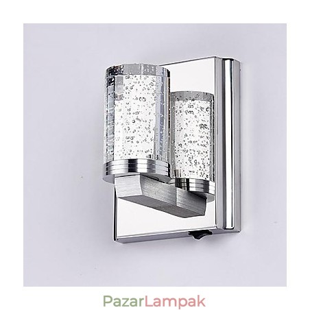 Mini fali lámpa 1Light Artistic rozsdamentes acél bevonat