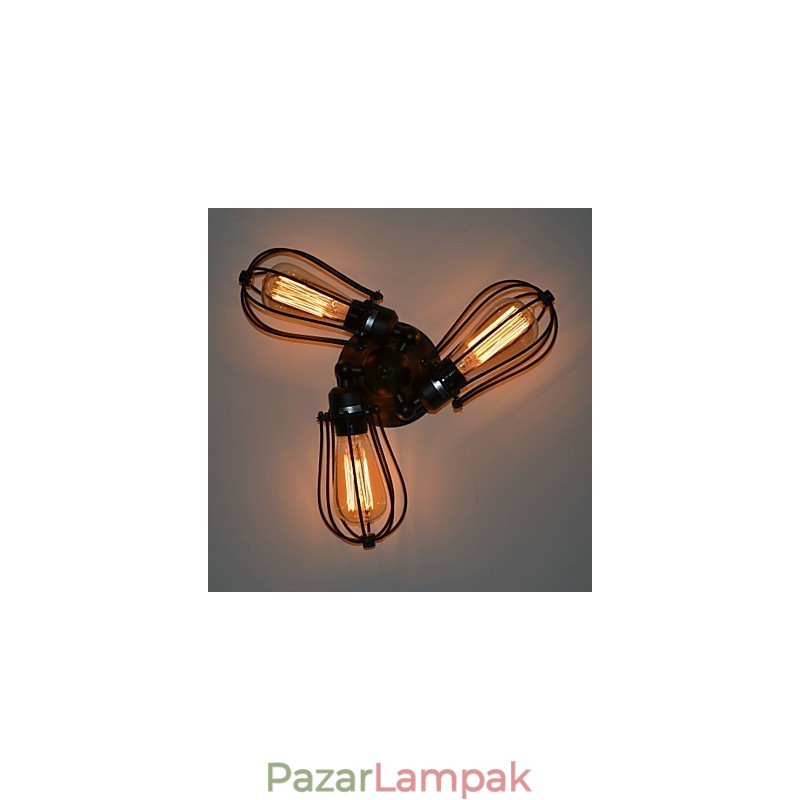 Mini stílusú fali lámpák Rusztikus Lodge fém