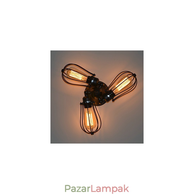 Mini stílusú fali lámpák Rusztikus Lodge fém