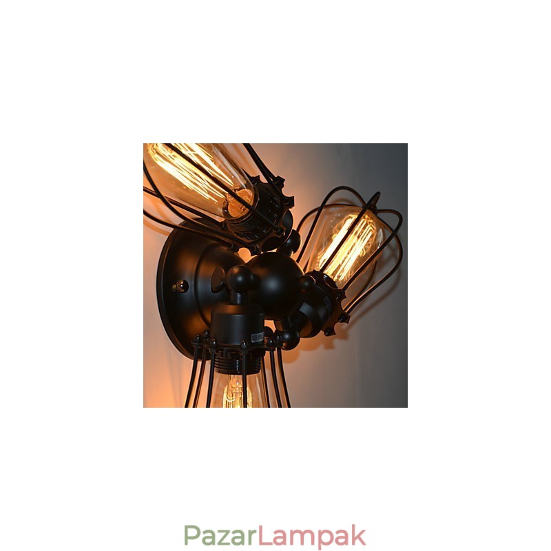 Mini stílusú fali lámpák Rusztikus Lodge fém
