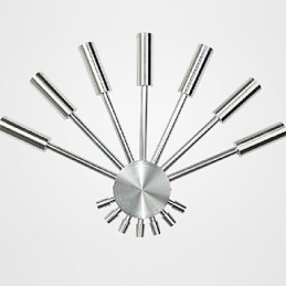 Modern fali lámpa szórófénnyel, legyező alakú 7 fémrúd elegáns stílusban