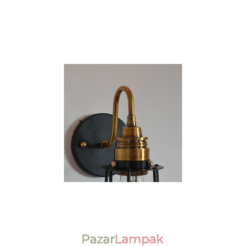 Minimalista művészi fali lámpa fekete fém csontváz ernyővel