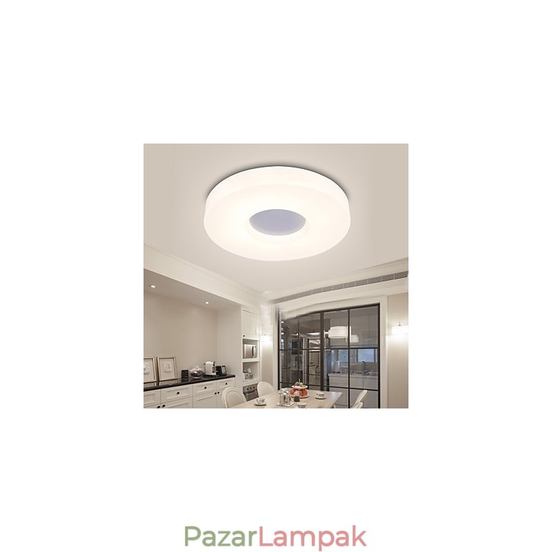Kerek mennyezeti lámpák süllyesztve, modern kortárs fémből