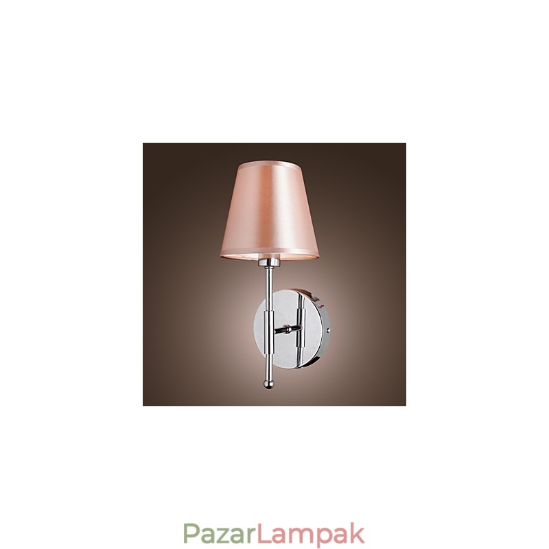 Egyszerű tervezésű fali lámpa meleg fényben