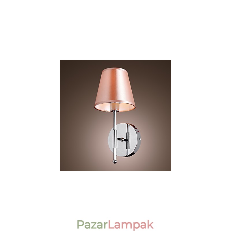 Egyszerű tervezésű fali lámpa meleg fényben